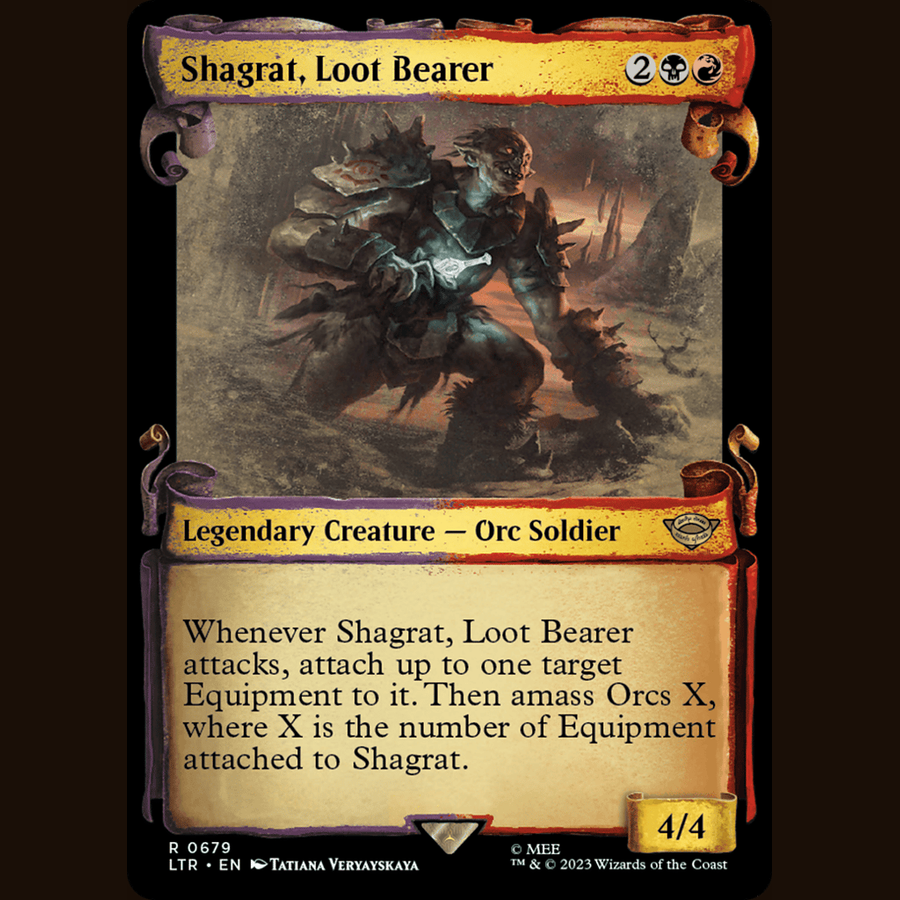 Shagrat, Loot Bearer (Showcase Scrolls) [Universes Beyond: The Lord of the Rings: Tales of Middle-earth] full-card image