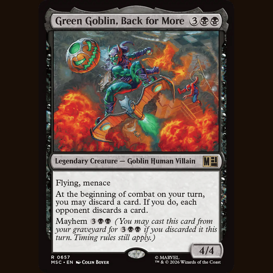 Green Goblin, Back for More [Commander: Marvel Super Heroes] full-card image