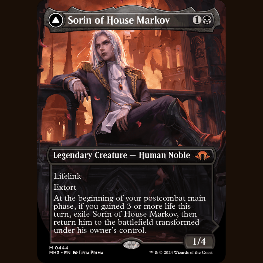 Sorin of House Markov (Borderless) [Modern Horizons 3] full-card image