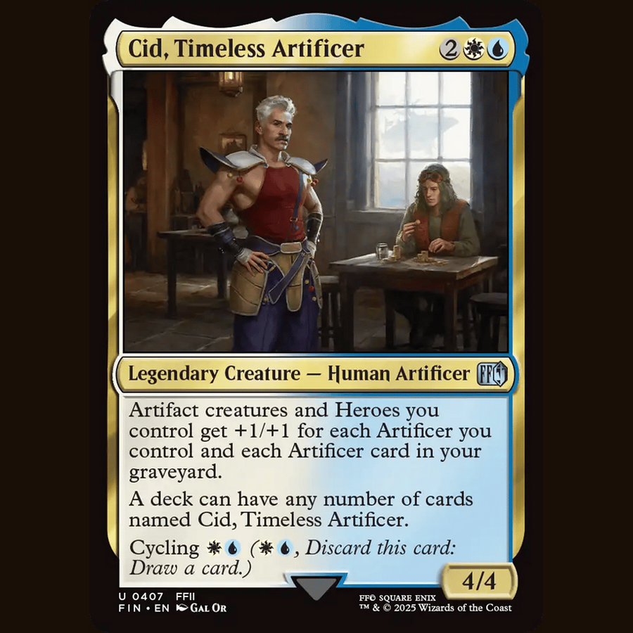 Cid, Timeless Artificer (0407) [Universes Beyond: FINAL FANTASY] full-card image