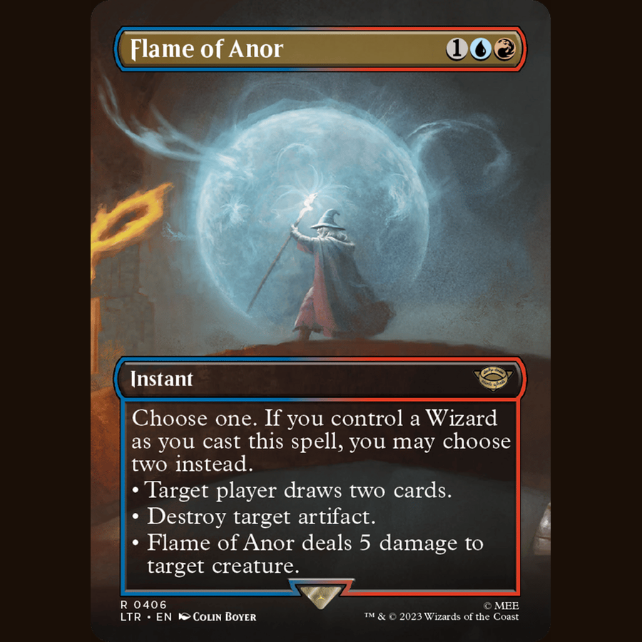 Flame of Anor (Borderless) [Universes Beyond: The Lord of the Rings: Tales of Middle-earth] full-card image