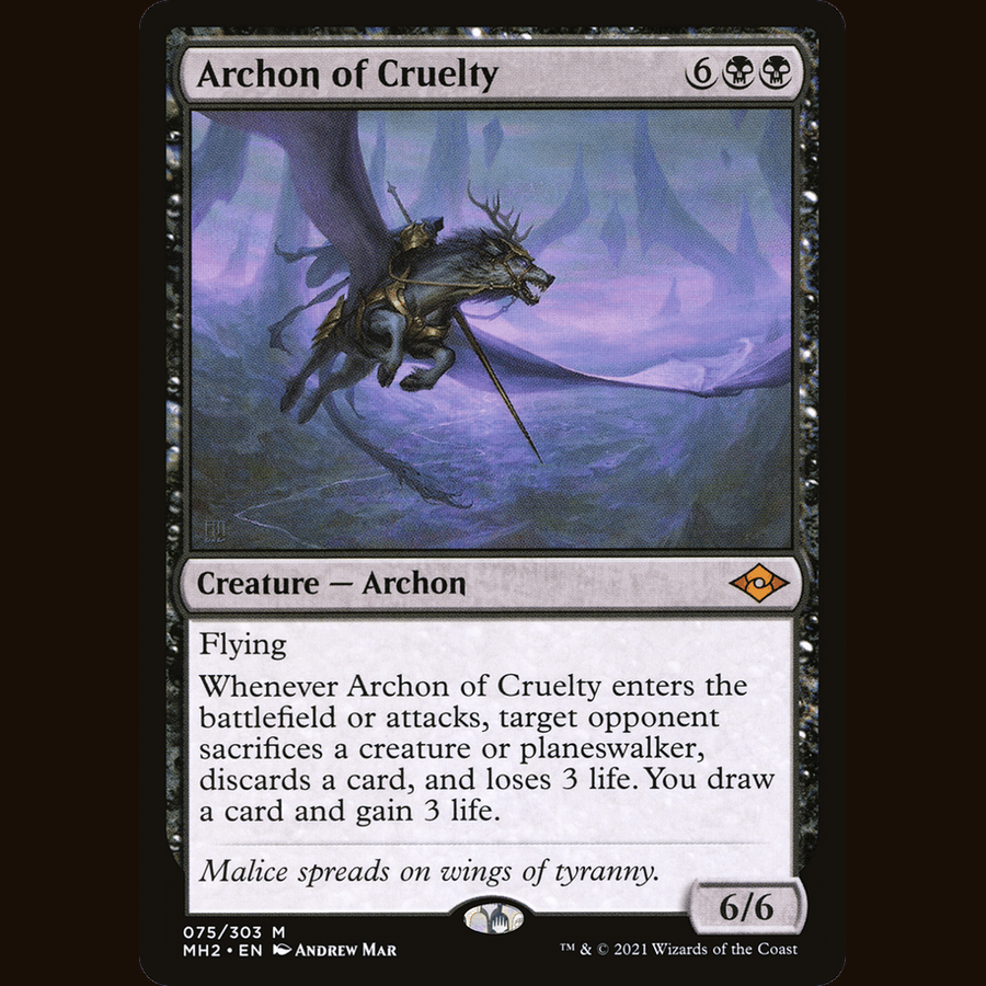 Archon of Cruelty [Modern Horizons 2] full-card image