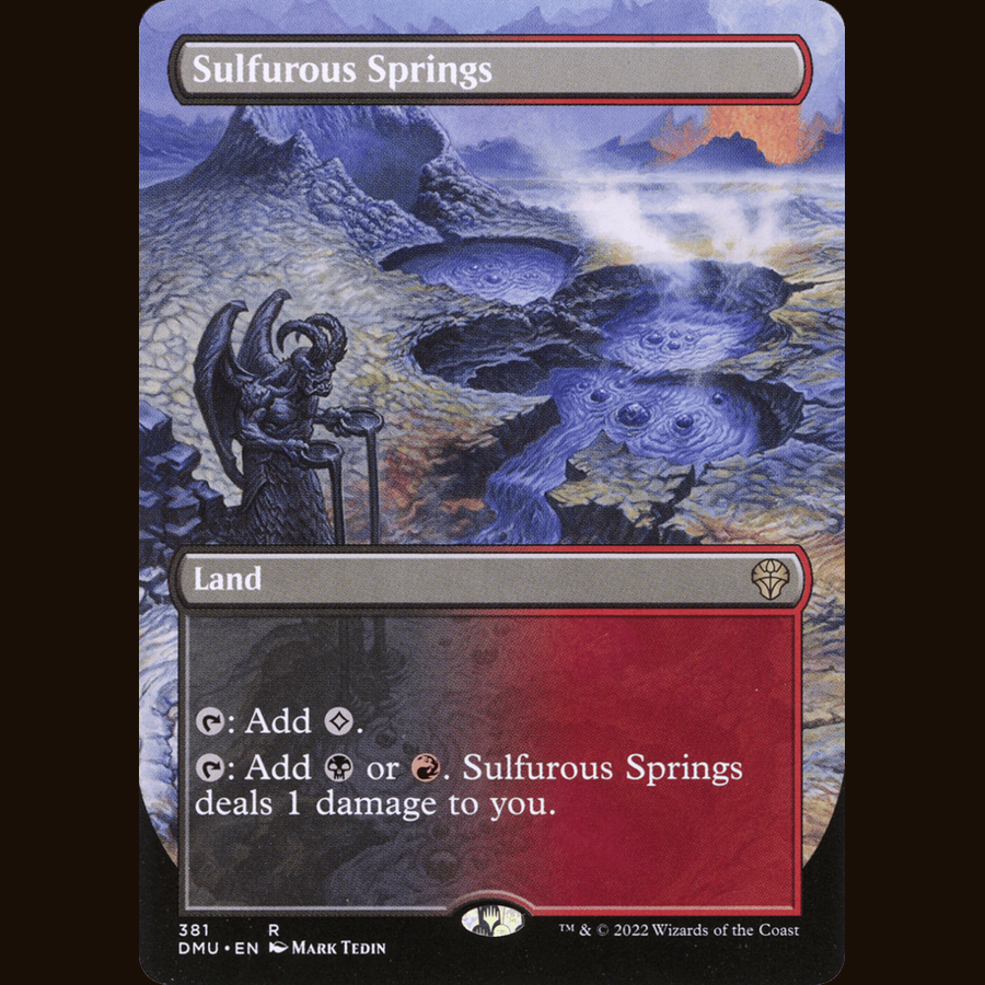 Sulfurous Springs (Borderless) [Dominaria United] full-card image