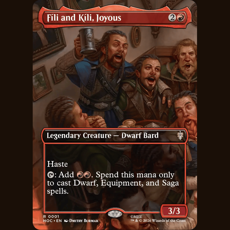 Fili and Kili, Joyous (Borderless) [The Hobbit: Eternal-Legal] HOC #1 full-card image