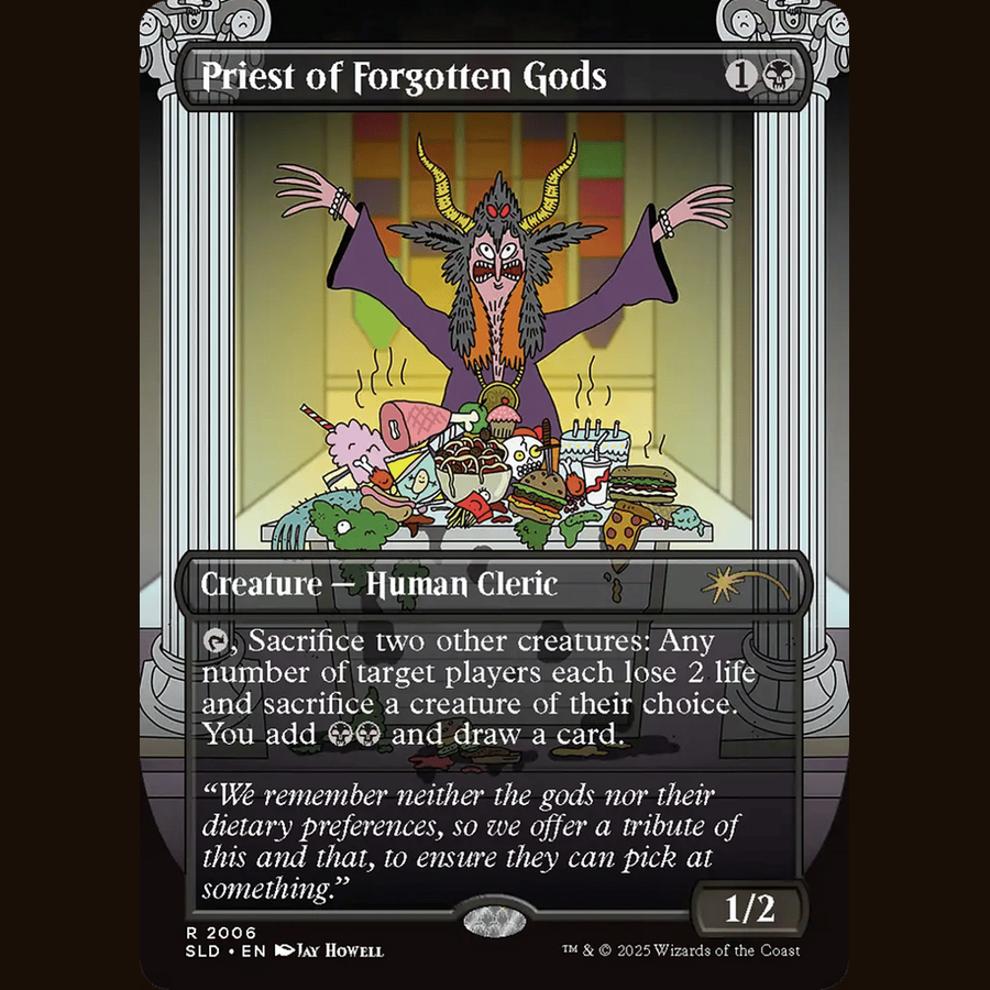 Priest of Forgotten Gods (Rainbow Foil) [Secret Lair Drop Series] full-card image