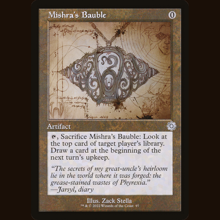 Mishra's Bauble (Schematic) [The Brothers' War: Retro Frame Artifacts] full-card image