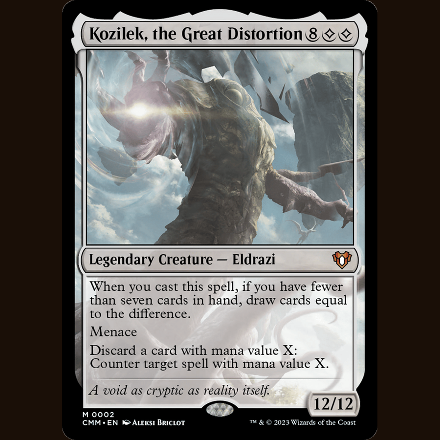 Kozilek, the Great Distortion [Commander Masters] full-card image