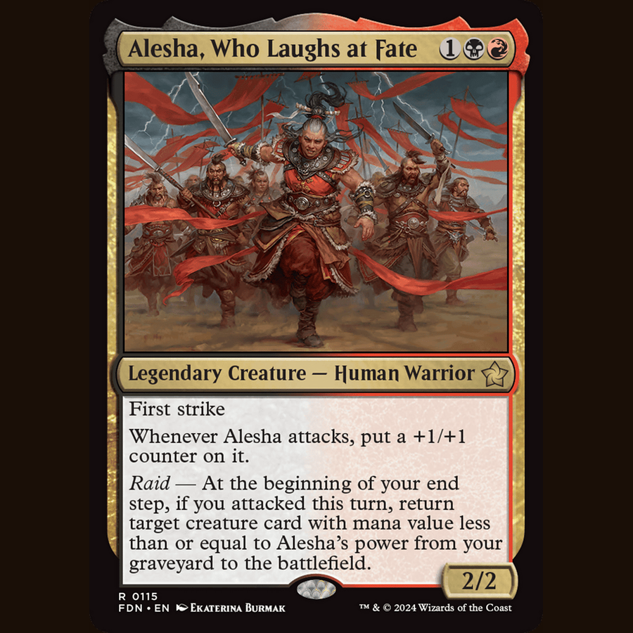 Alesha, Who Laughs at Fate [Foundations] full-card image
