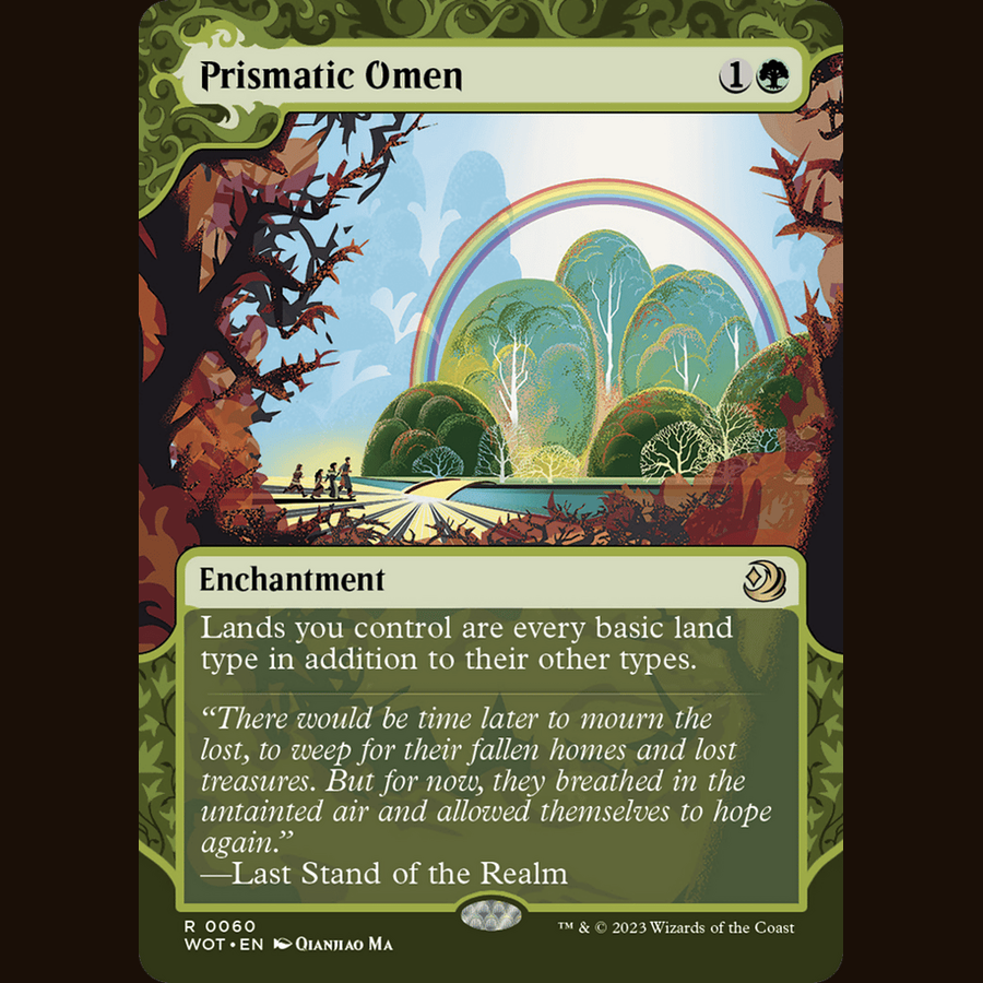 Prismatic Omen [Wilds of Eldraine: Enchanting Tales] full-card image