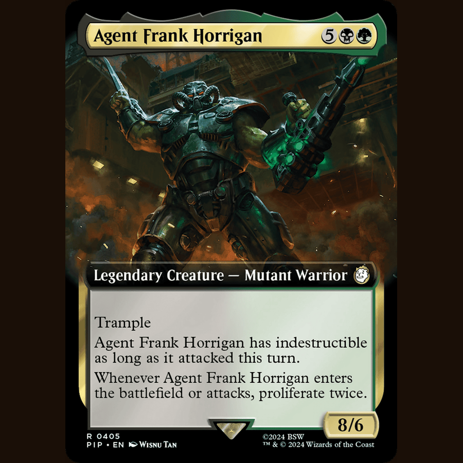Agent Frank Horrigan (Extended Art) [Universes Beyond: Fallout] full-card image