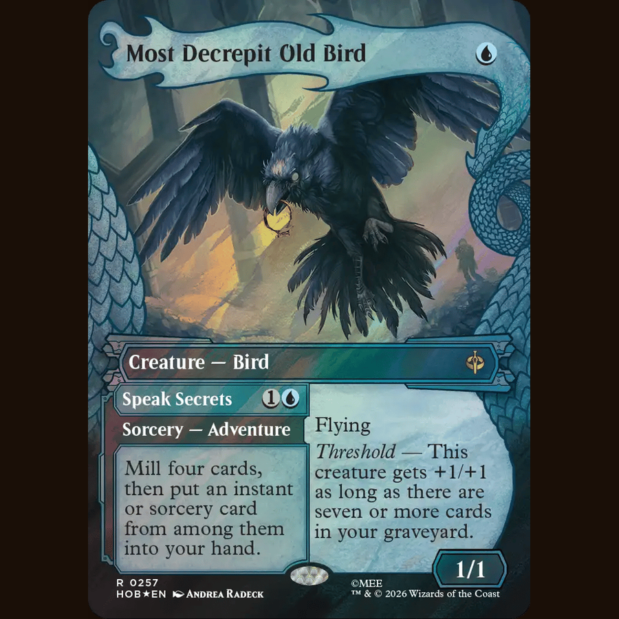 Most Decrepit Old Bird (Showcase) (Surge Foil) [The Hobbit] full-card image