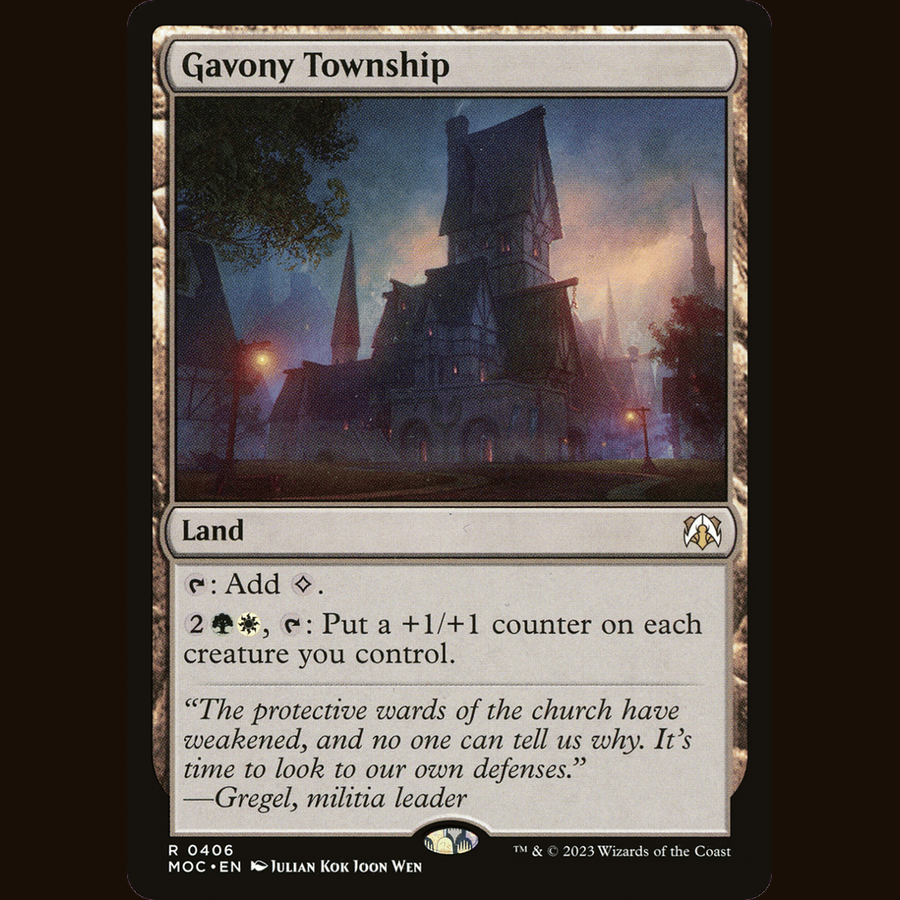 Gavony Township [Commander: March of the Machine] full-card image