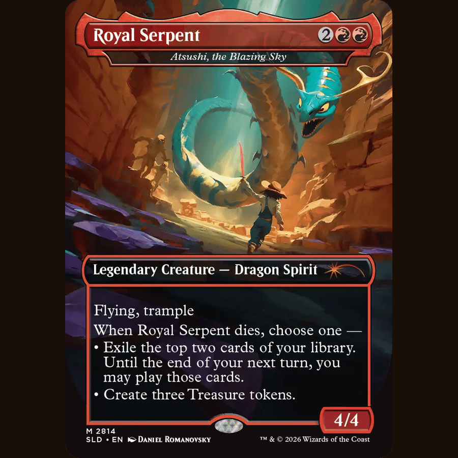 Royal Serpent - Atsushi, the Blazing Sky [Secret Lair Drop Series] full-card image