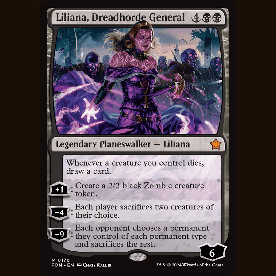Liliana, Dreadhorde General [Foundations] full-card image