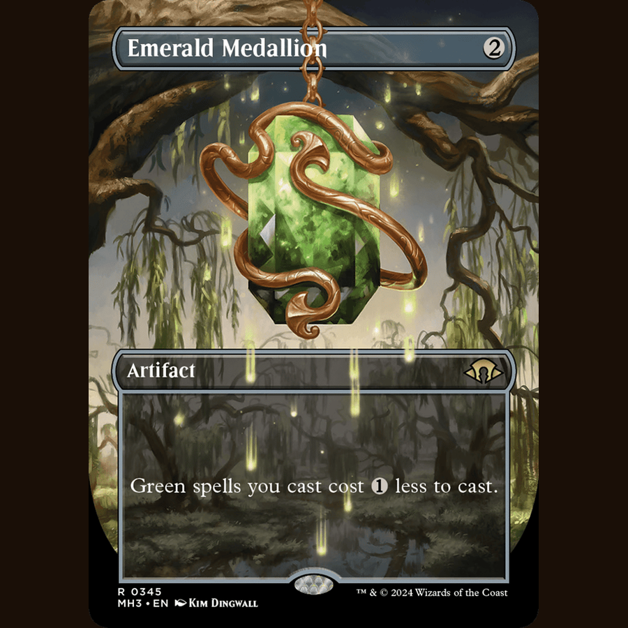 Emerald Medallion (Borderless) [Modern Horizons 3] full-card image