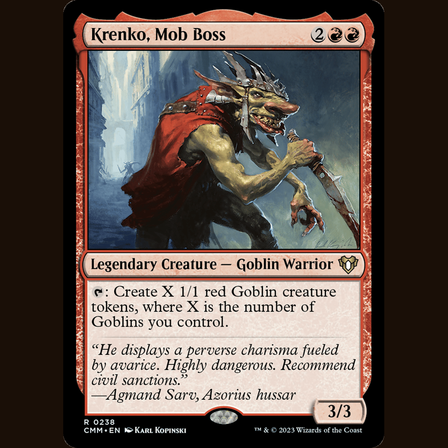 Krenko, Mob Boss [Commander Masters] full-card image
