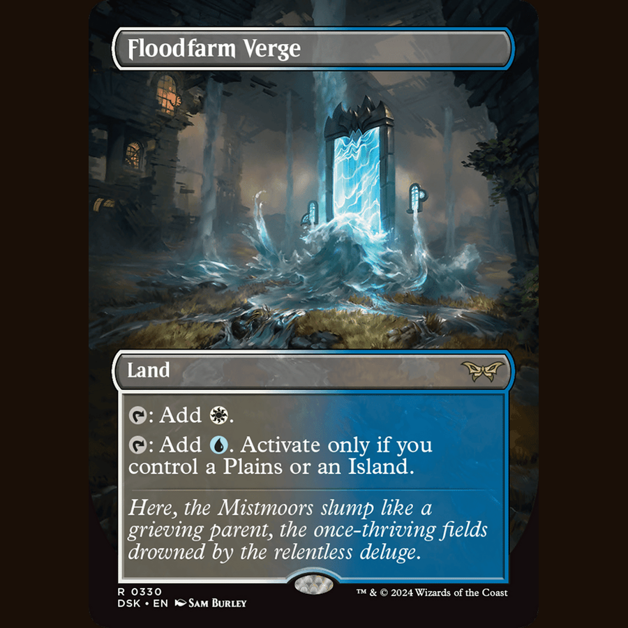 Floodfarm Verge (Borderless) [Duskmourn: House of Horror] full-card image