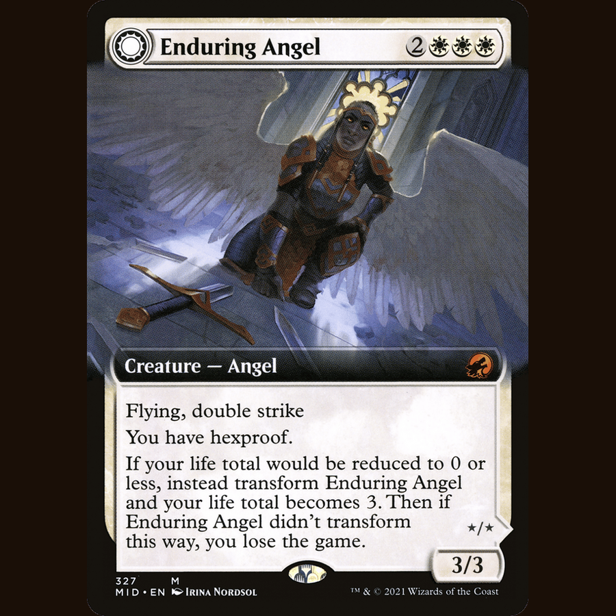 Enduring Angel (Extended Art) [Innistrad: Midnight Hunt] full-card image