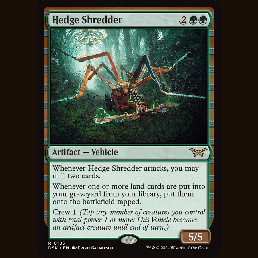 Hedge Shredder [Duskmourn: House of Horror] full-card image