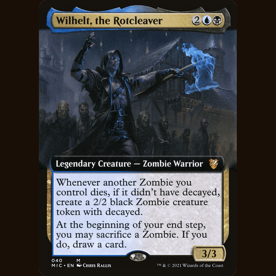 Wilhelt, the Rotcleaver (Extended Art) [Commander: Innistrad: Midnight Hunt] full-card image