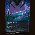 Creeping Tar Pit (0144) (Borderless) (Galaxy Foil) [Stellar Sights] full-card image