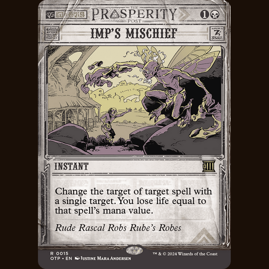 Imp's Mischief [Outlaws of Thunder Junction: Breaking News] full-card image