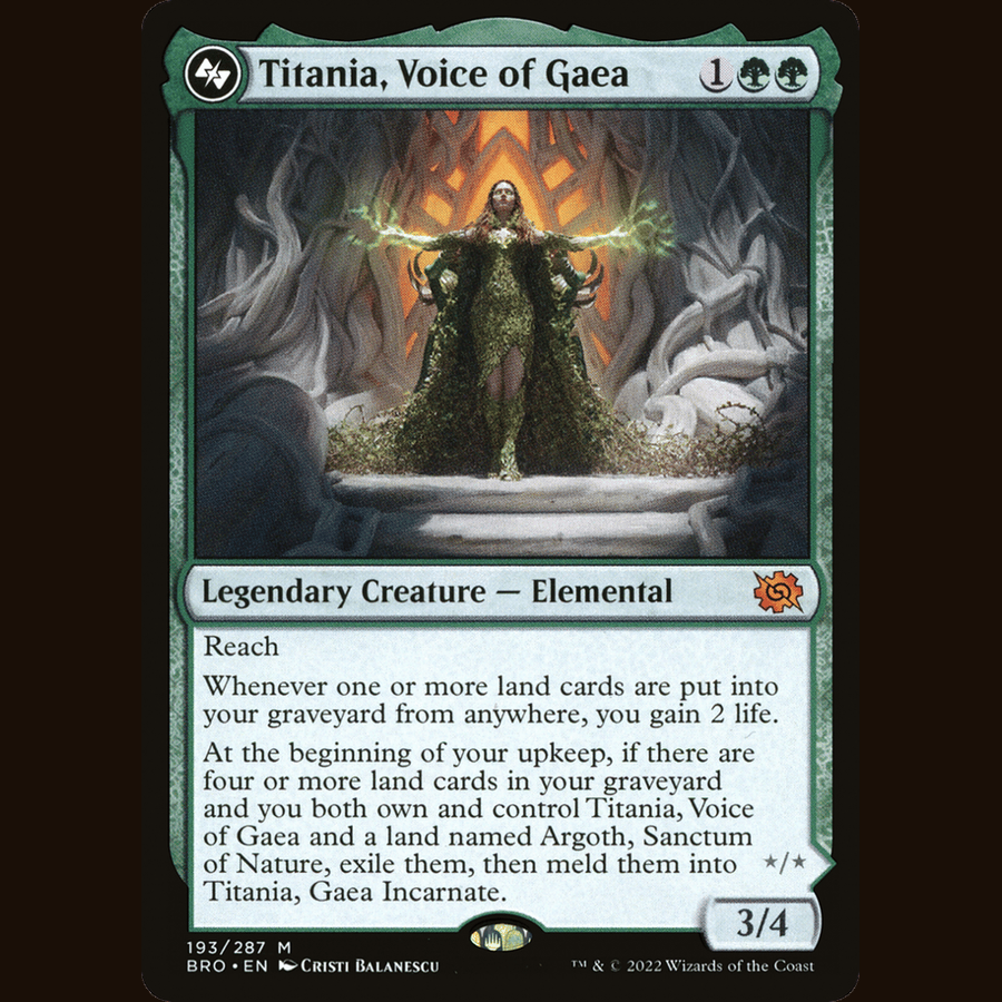 Titania, Voice of Gaea [The Brothers' War] full-card image