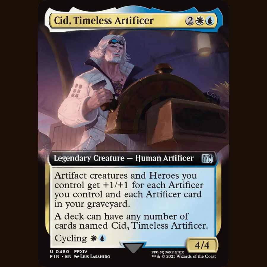 Cid, Timeless Artificer (Extended Art) [Universes Beyond: FINAL FANTASY] full-card image