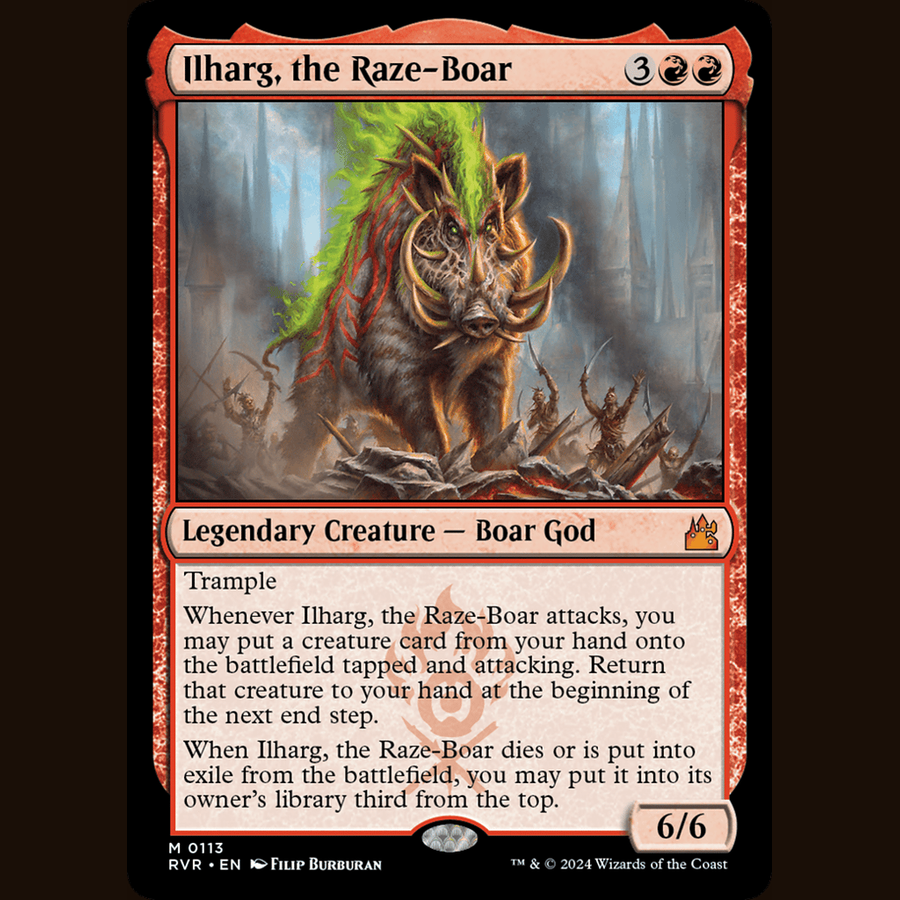 Ilharg, the Raze-Boar [Ravnica Remastered] full-card image