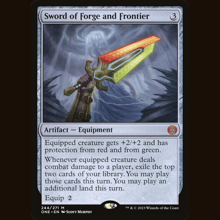 Sword of Forge and Frontier [Phyrexia: All Will Be One] full-card image