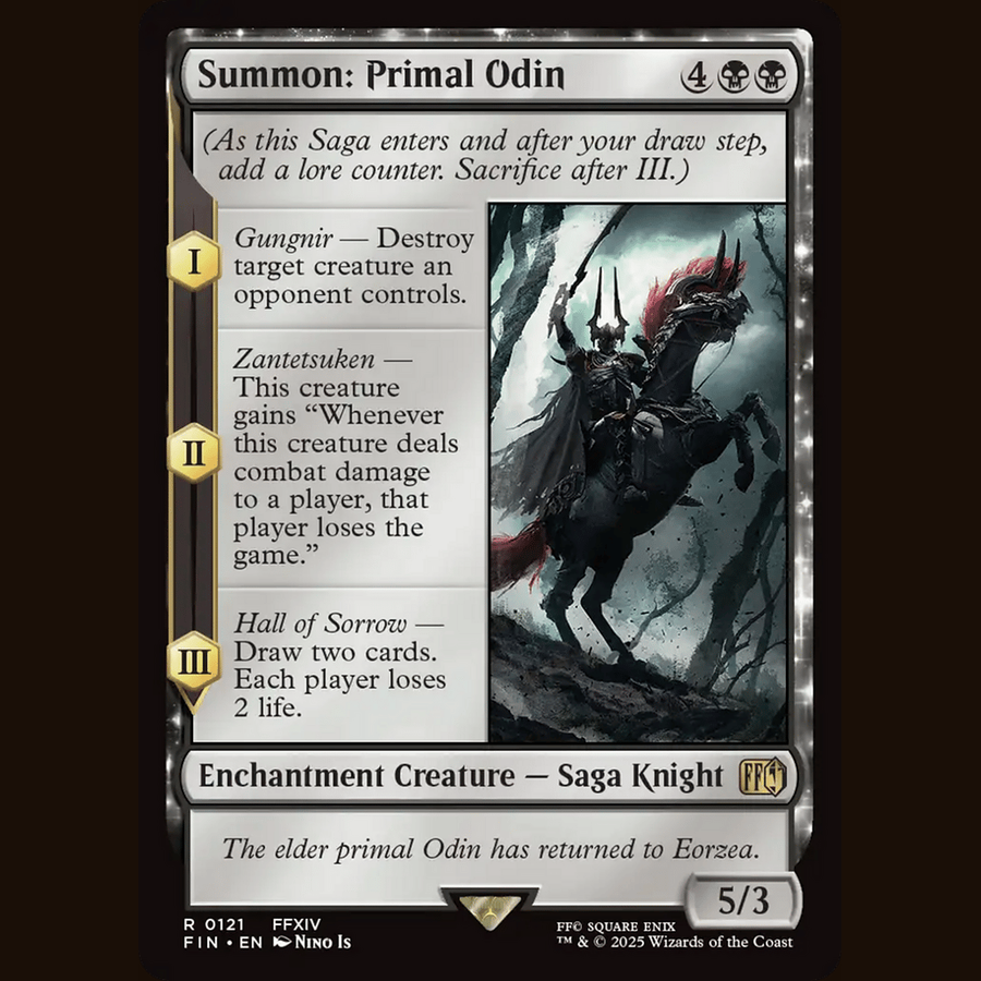 Summon: Primal Odin [Universes Beyond: FINAL FANTASY] full-card image