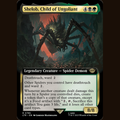 Shelob, Child of Ungoliant (Extended Art) (Surge Foil) [Universes Beyond: The Lord of the Rings: Tales of Middle-earth] full-card image