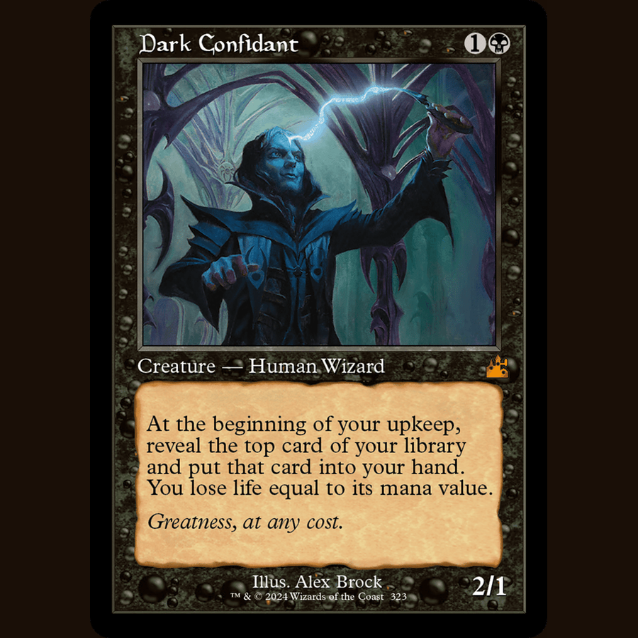 Dark Confidant (Retro Frame) [Ravnica Remastered] full-card image