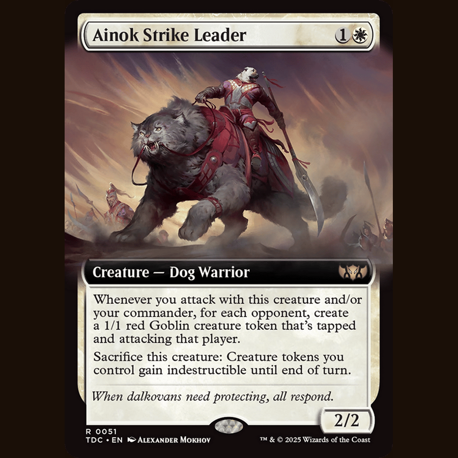 Ainok Strike Leader (Extended Art) [Commander: Tarkir: Dragonstorm] full-card image