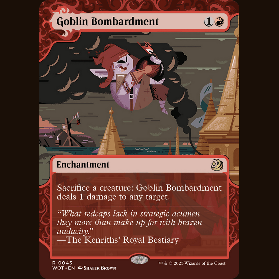 Goblin Bombardment [Wilds of Eldraine: Enchanting Tales] full-card image