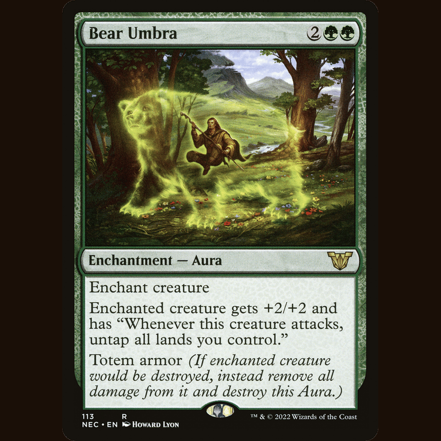 Bear Umbra [Commander: Kamigawa: Neon Dynasty] NEC #113 card image