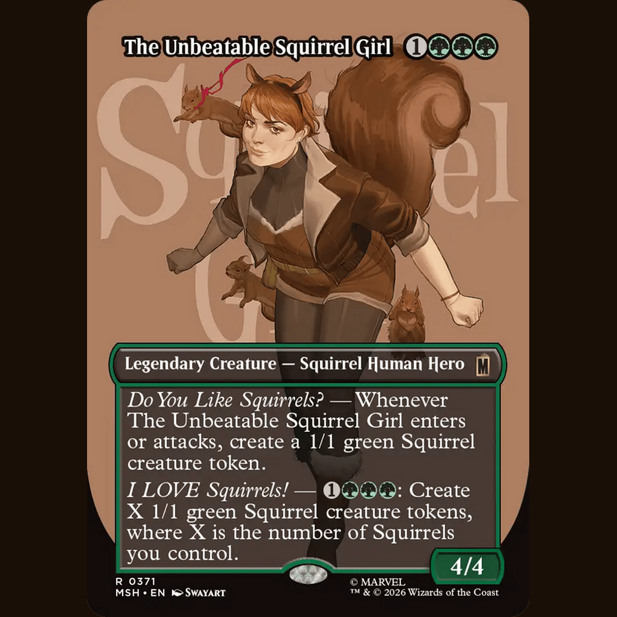 The Unbeatable Squirrel Girl (Borderless) [Marvel Super Heroes] full-card image