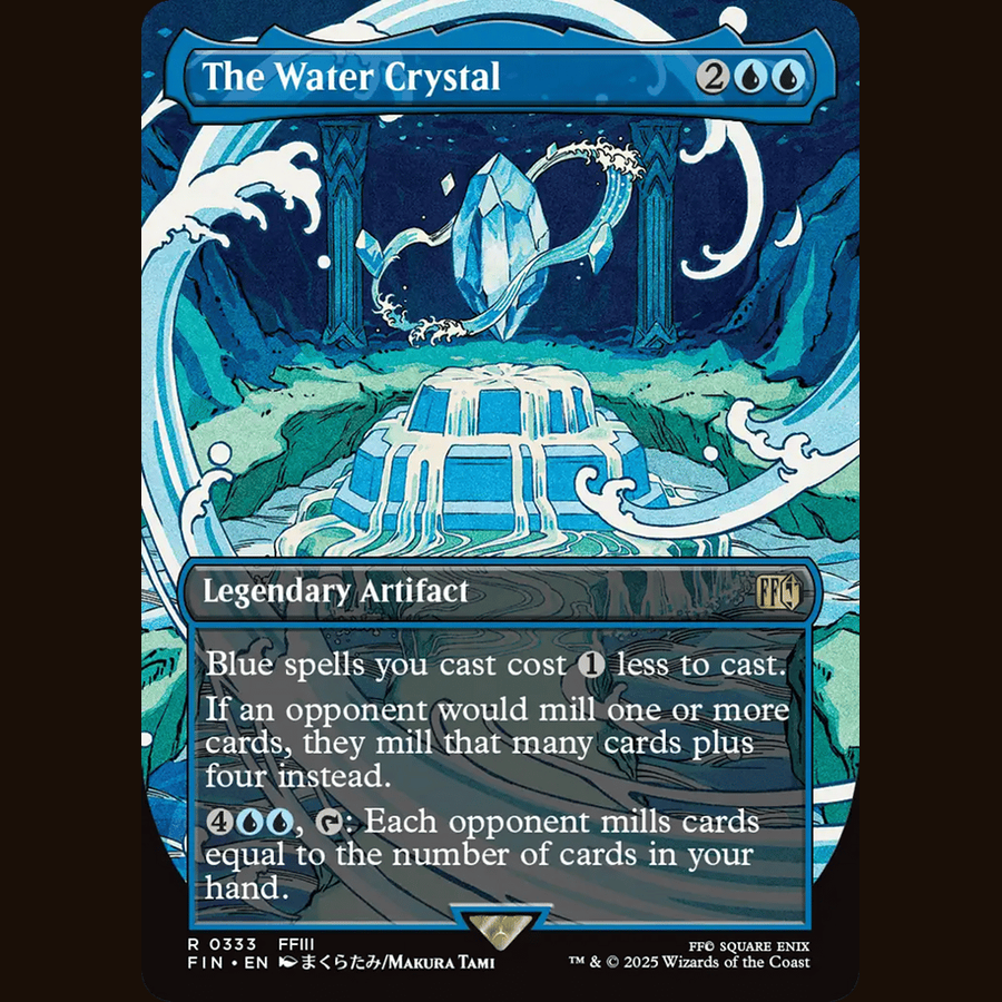 The Water Crystal (Borderless) [Universes Beyond: FINAL FANTASY] full-card image