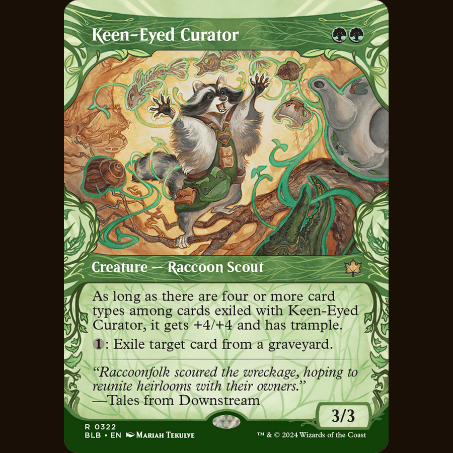 Keen-Eyed Curator (Showcase) [Bloomburrow] full-card image
