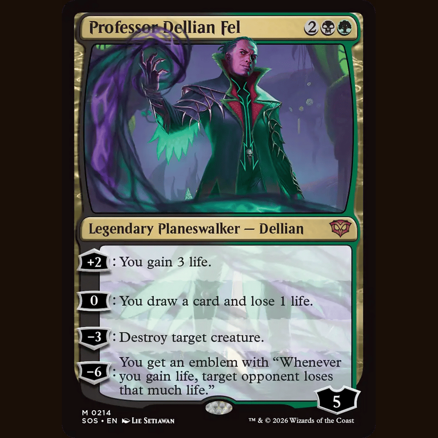 Professor Dellian Fel [Secrets of Strixhaven] full-card image