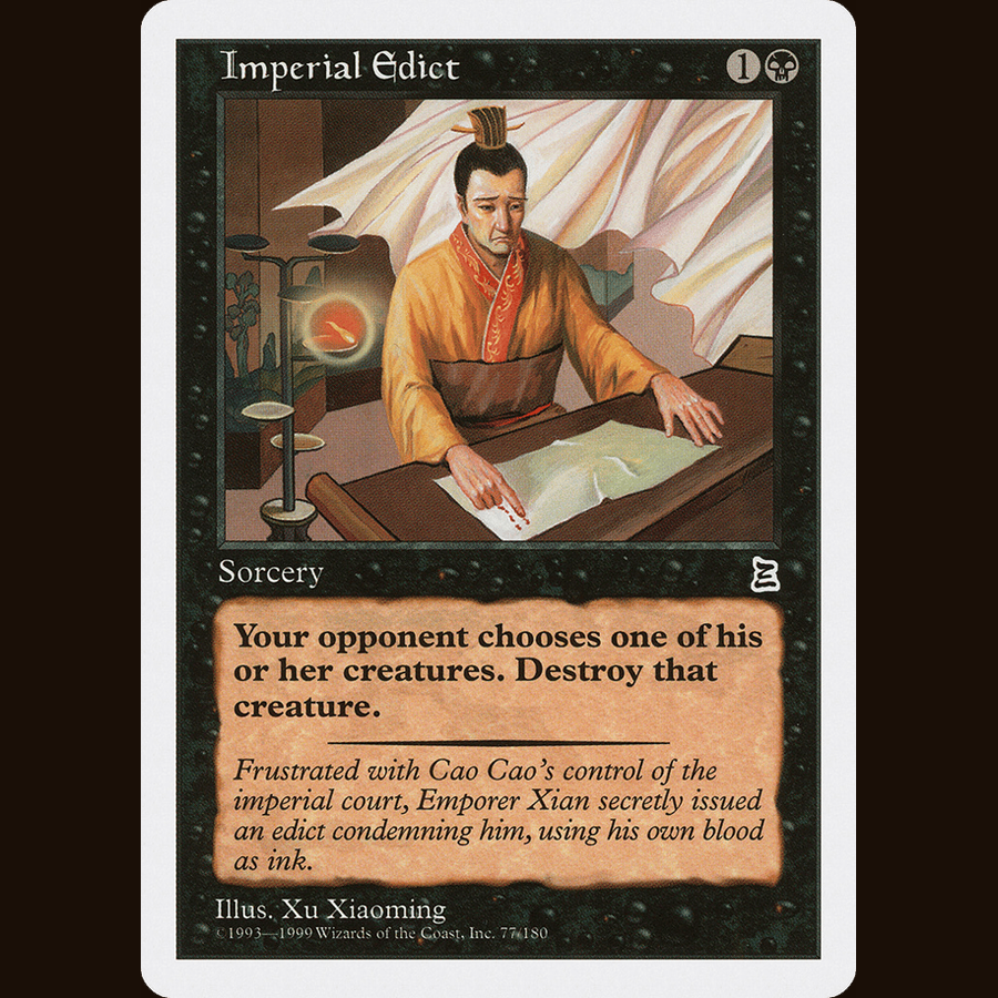 Imperial Edict [Portal Three Kingdoms] PTK #77 card image