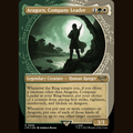 Aragorn, Company Leader (Showcase) (Surge Foil) [Universes Beyond: The Lord of the Rings: Tales of Middle-earth] full-card image