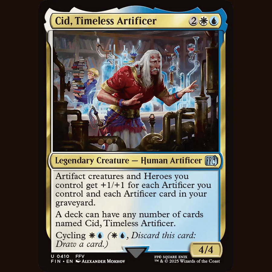 Cid, Timeless Artificer (0410) [Universes Beyond: FINAL FANTASY] full-card image