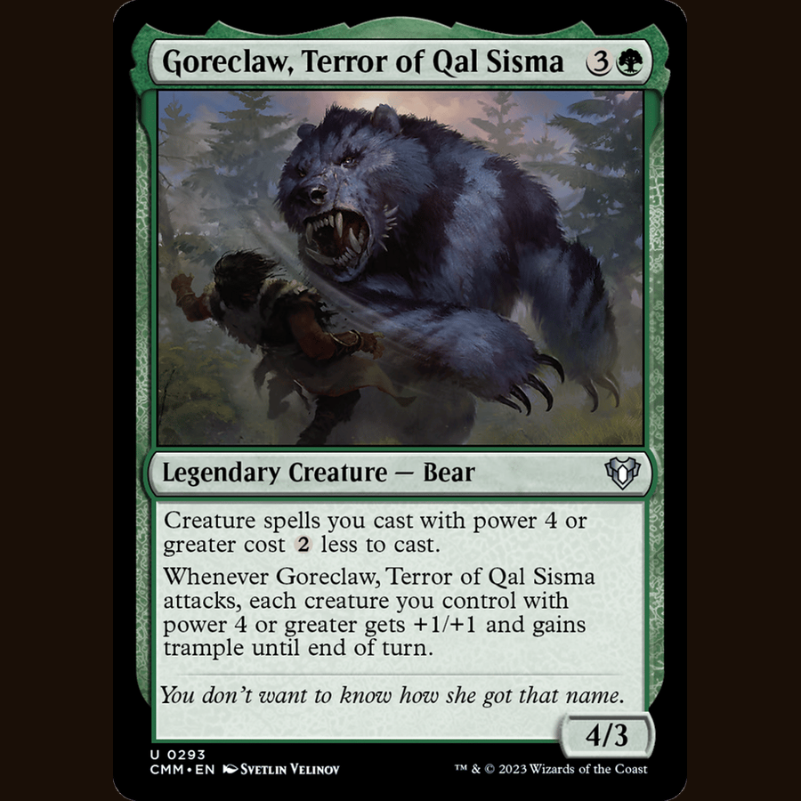 Goreclaw, Terror of Qal Sisma [Commander Masters] full-card image