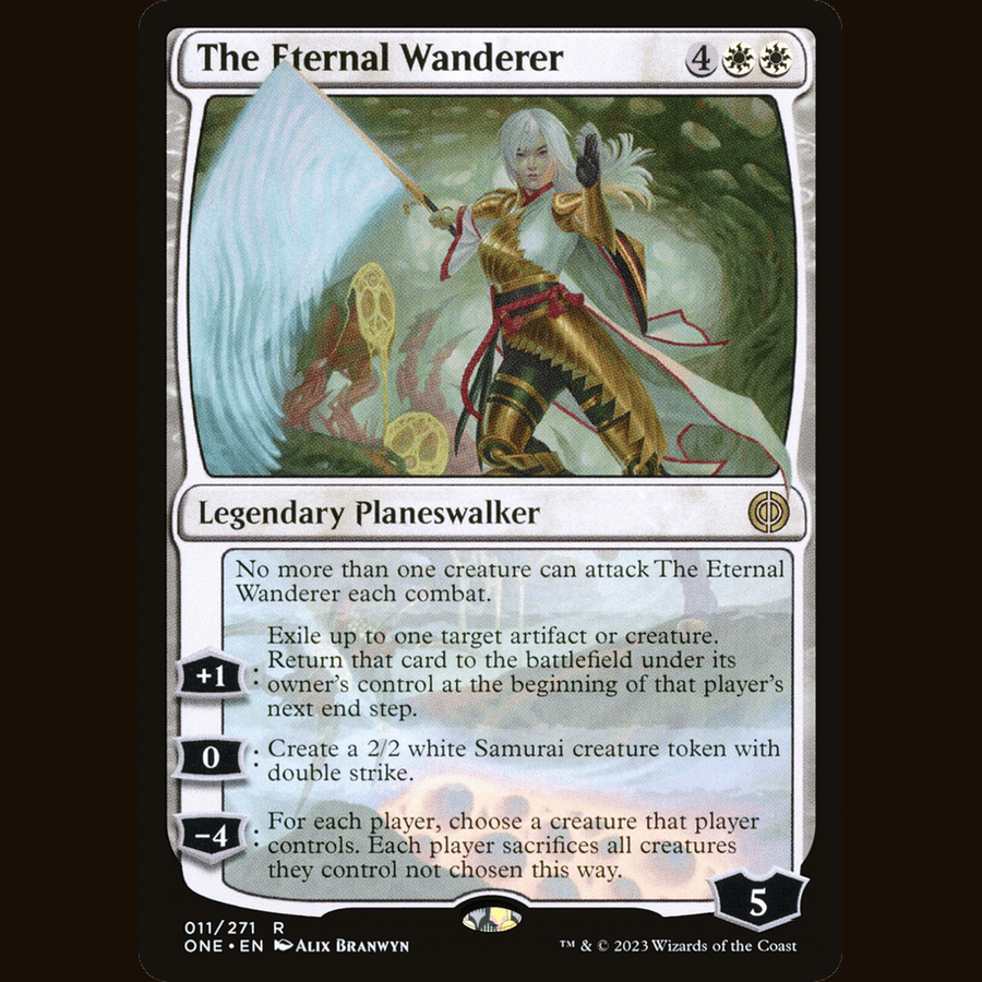The Eternal Wanderer [Phyrexia: All Will Be One] full-card image