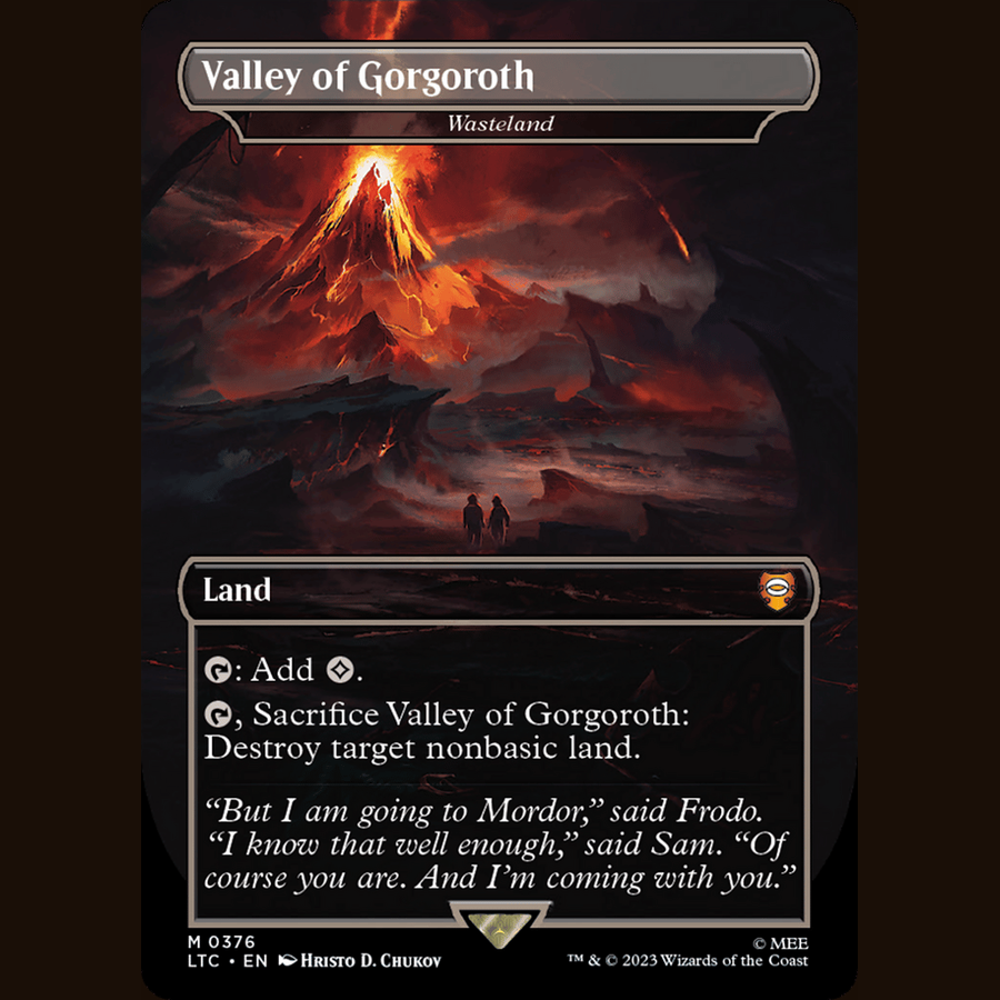 Valley of Gorgoroth - Wasteland [Commander: The Lord of the Rings: Tales of Middle-earth] full-card image