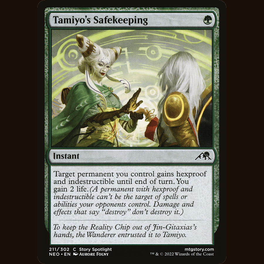 Tamiyo's Safekeeping [Kamigawa: Neon Dynasty] full-card image