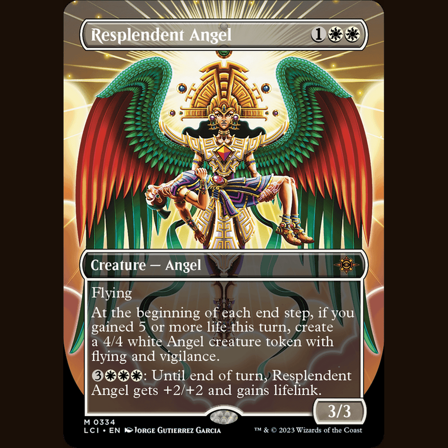 Resplendent Angel (Borderless) [The Lost Caverns of Ixalan] full-card image