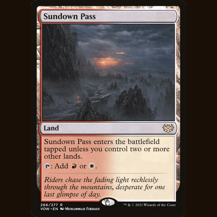 Sundown Pass [Innistrad: Crimson Vow] full-card image