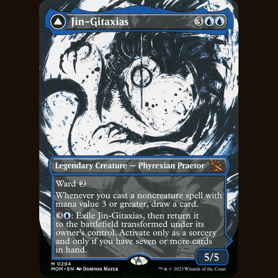 Jin-Gitaxias (Showcase) [March of the Machine] full-card image